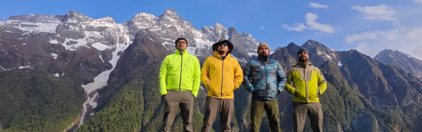 Personalized trekking route with travelers exploring nature at their own pace